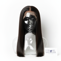 Black transparent lace wig