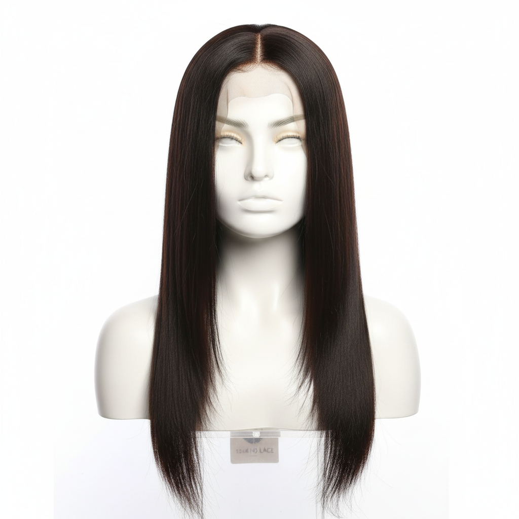 Brown black 13x4 HD frontal lace wig