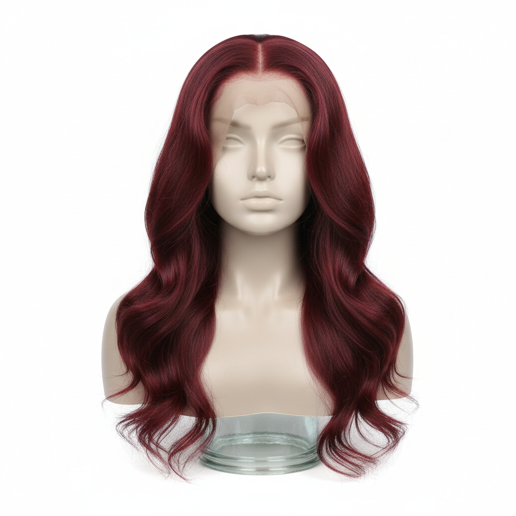 Burgundy Loose Wave
