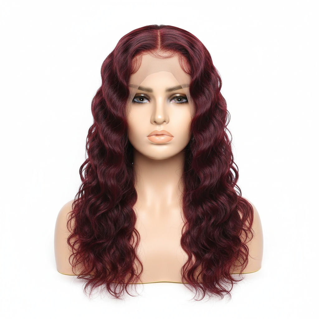 Burgundy Pineapple Wave