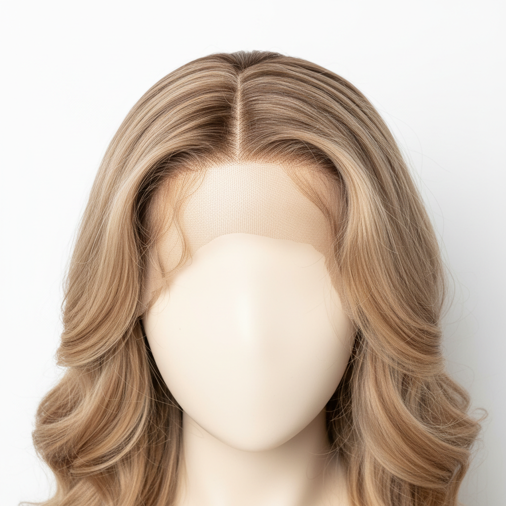 Sandy blonde 13x4 HD lace detail