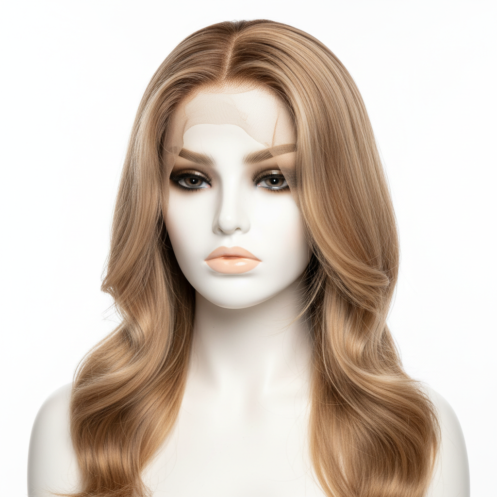 Sandy blonde 13x6 transparent lace detail