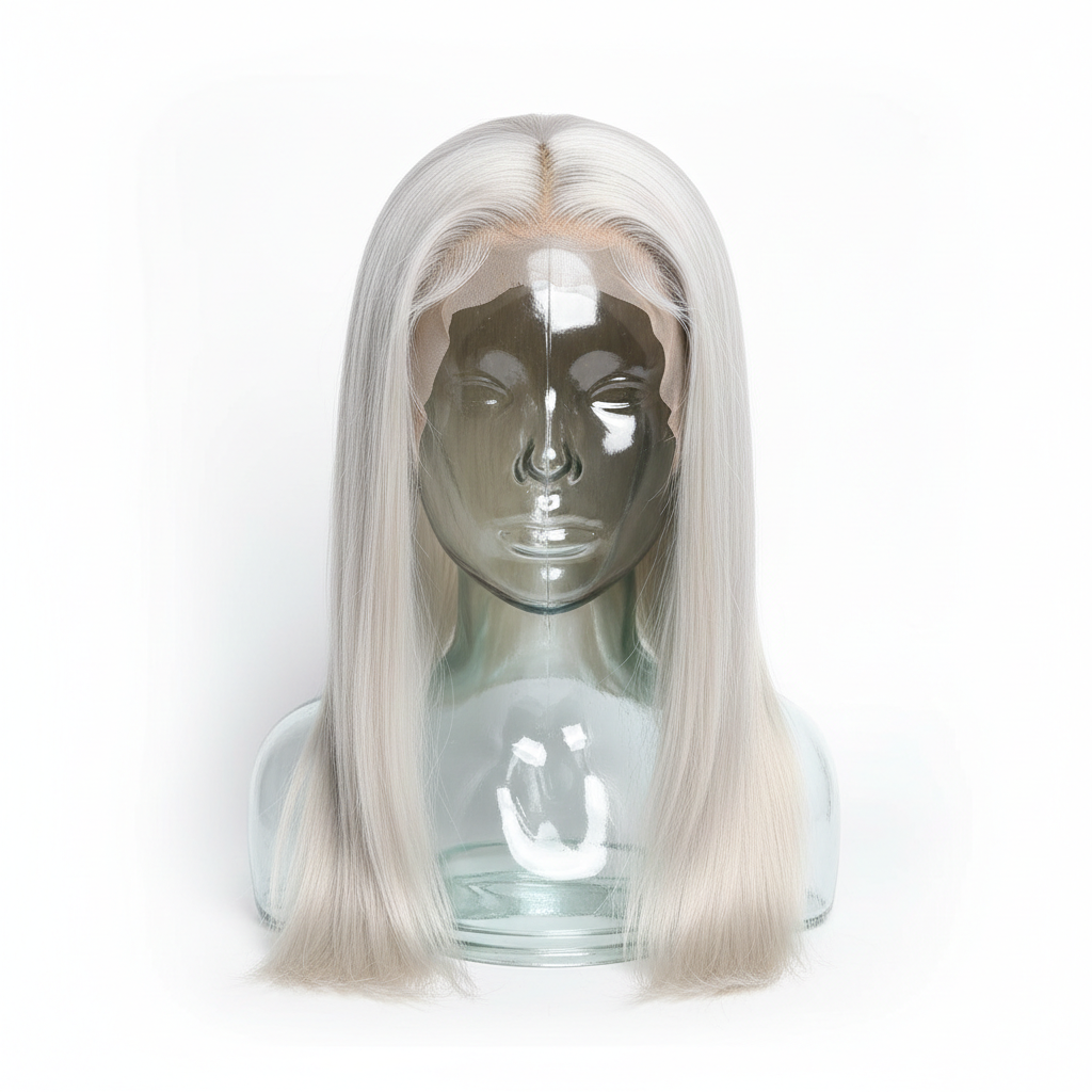 Platinum blonde 13x6 HD frontal lace human hair wig