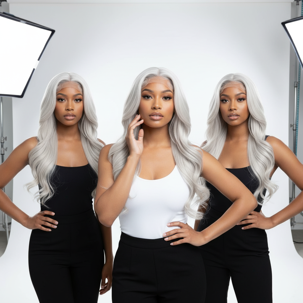 Platinum blonde 13x6 transparent lace detail