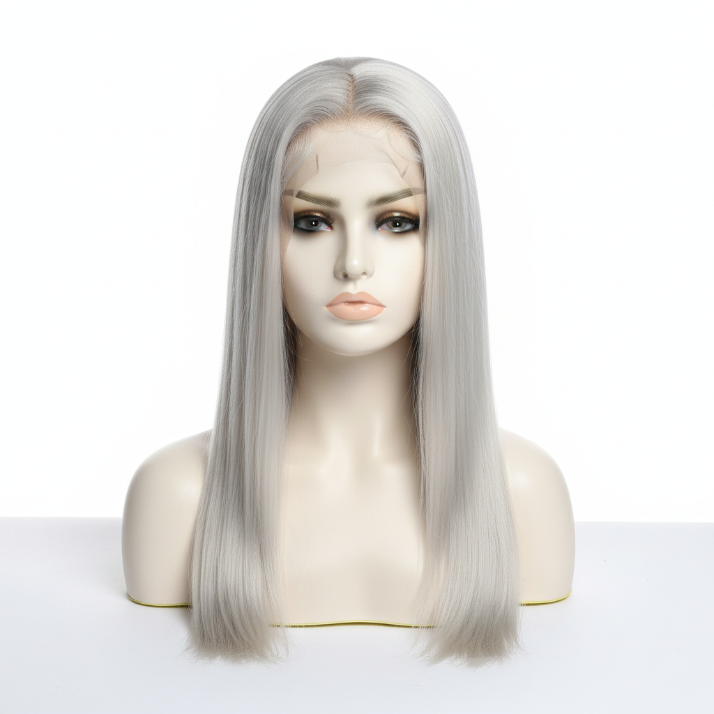 Platinum blonde 13x4 HD frontal lace human hair wig