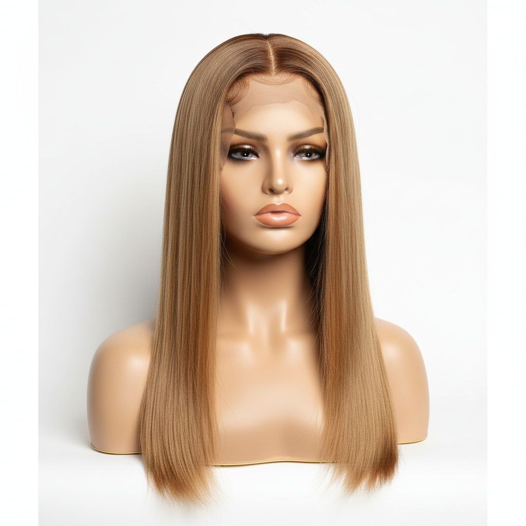 Honey blonde 13x4 HD frontal lace human hair wig