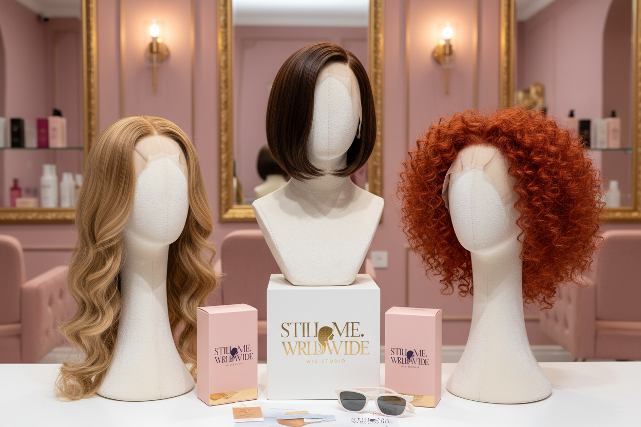 Mannequin heads with wigs
