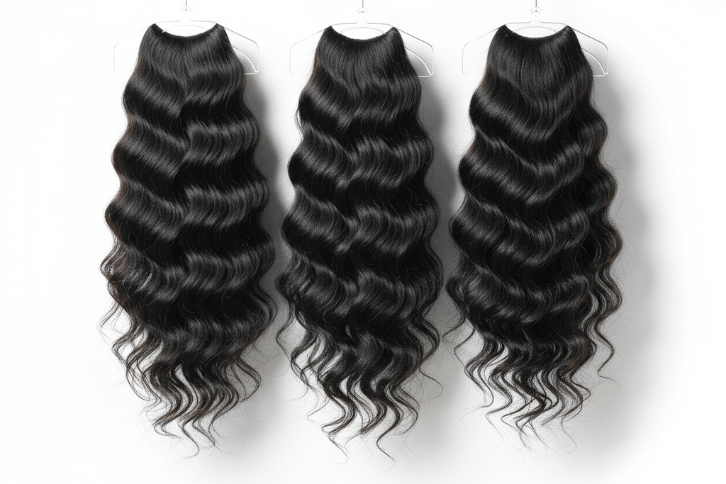 Pineapple wave hair bundles on hangers