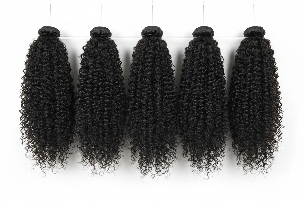 Pixie curly hair bundles on hangers