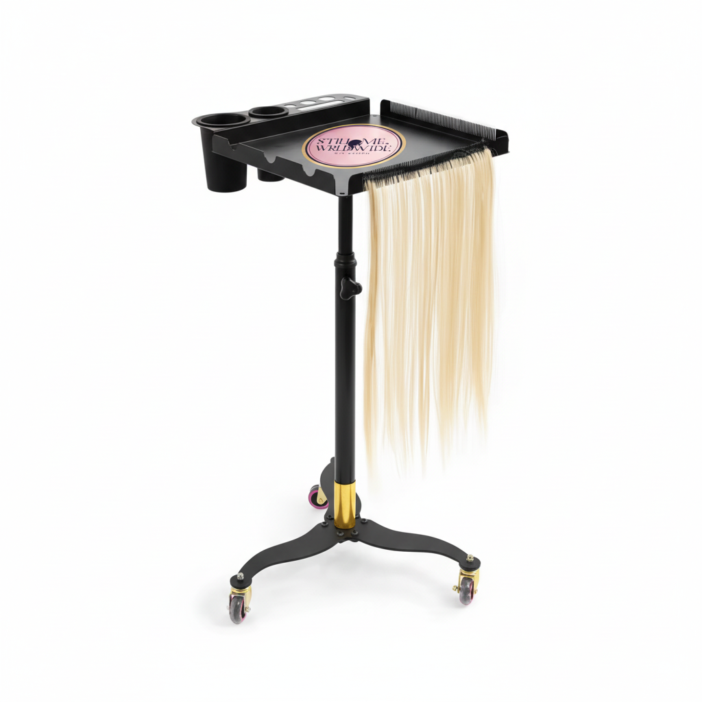 Professional hair extension trolley