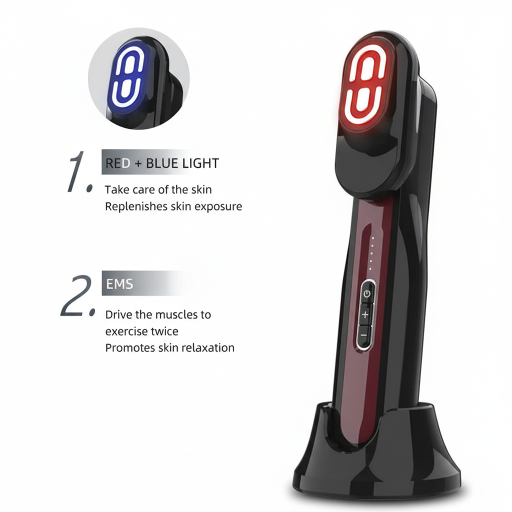 Red Blue Light Therapy and EMS Features